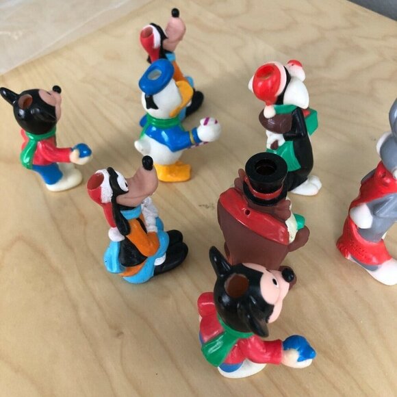 VTG Disney Christmas Light Covers Set of 8 - Mickey Goofy Taz Donald Buggs Vestr - Picture 4 of 7